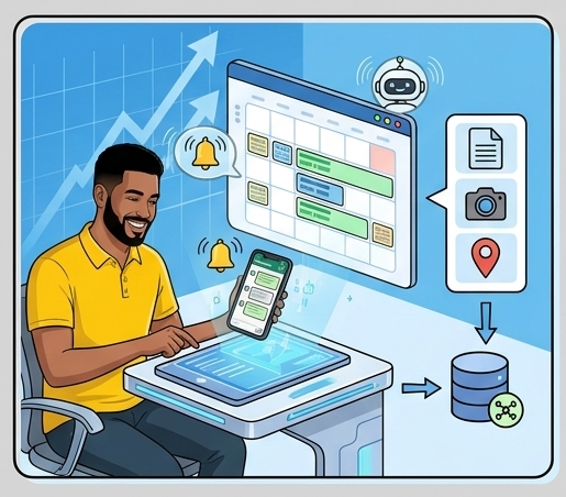 Automate site visits and follow-ups